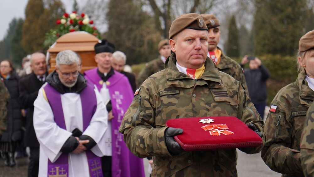 Uroczystości pogrzebowe kpt. Marianny Krasnodębskiej ps. „Wiochna” – Lublin, 22 stycznia 2024. Fot. Szczepan Barczyk (IPN)