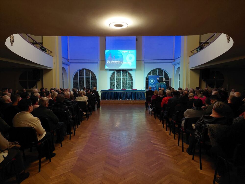 80. rocznica podpalenia archikatedry gnieźnieńskiej przez Armię Czerwoną – Gniezno, 23 stycznia 2025. Fot. Piotr Ryba-Filipowski (IPN)