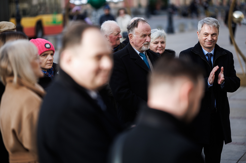 Otwarcie plenerowej wystawy elementarnej „Stanisław Mierzwa” – Warszawa, 28 stycznia 2025. Fot. Sławek Kasper (IPN)