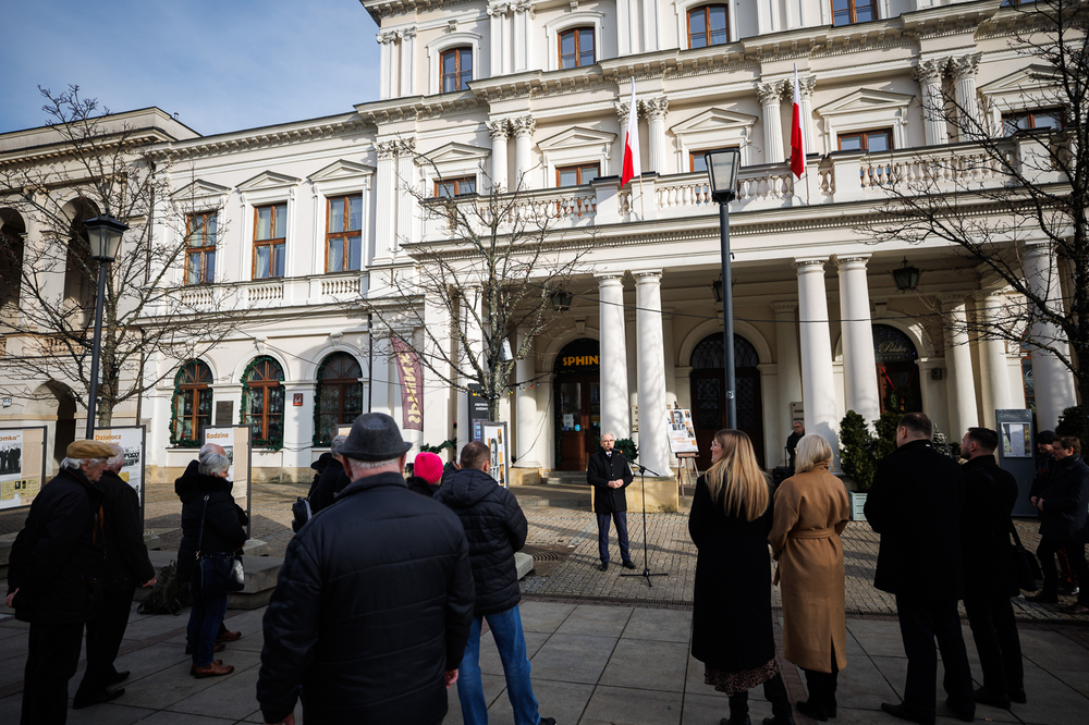 Otwarcie plenerowej wystawy elementarnej „Stanisław Mierzwa” – Warszawa, 28 stycznia 2025. Fot. Sławek Kasper (IPN)