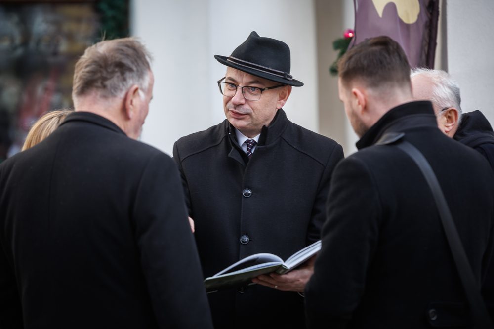 Otwarcie plenerowej wystawy elementarnej „Stanisław Mierzwa” – Warszawa, 28 stycznia 2025. Fot. Sławek Kasper (IPN)