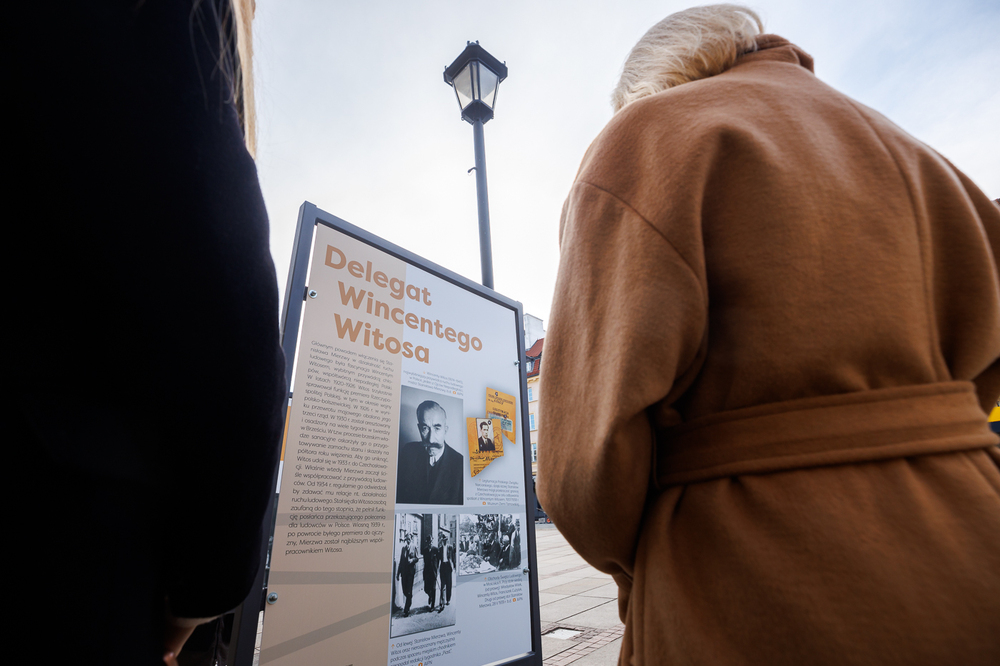 Otwarcie plenerowej wystawy elementarnej „Stanisław Mierzwa” – Warszawa, 28 stycznia 2025. Fot. Sławek Kasper (IPN)