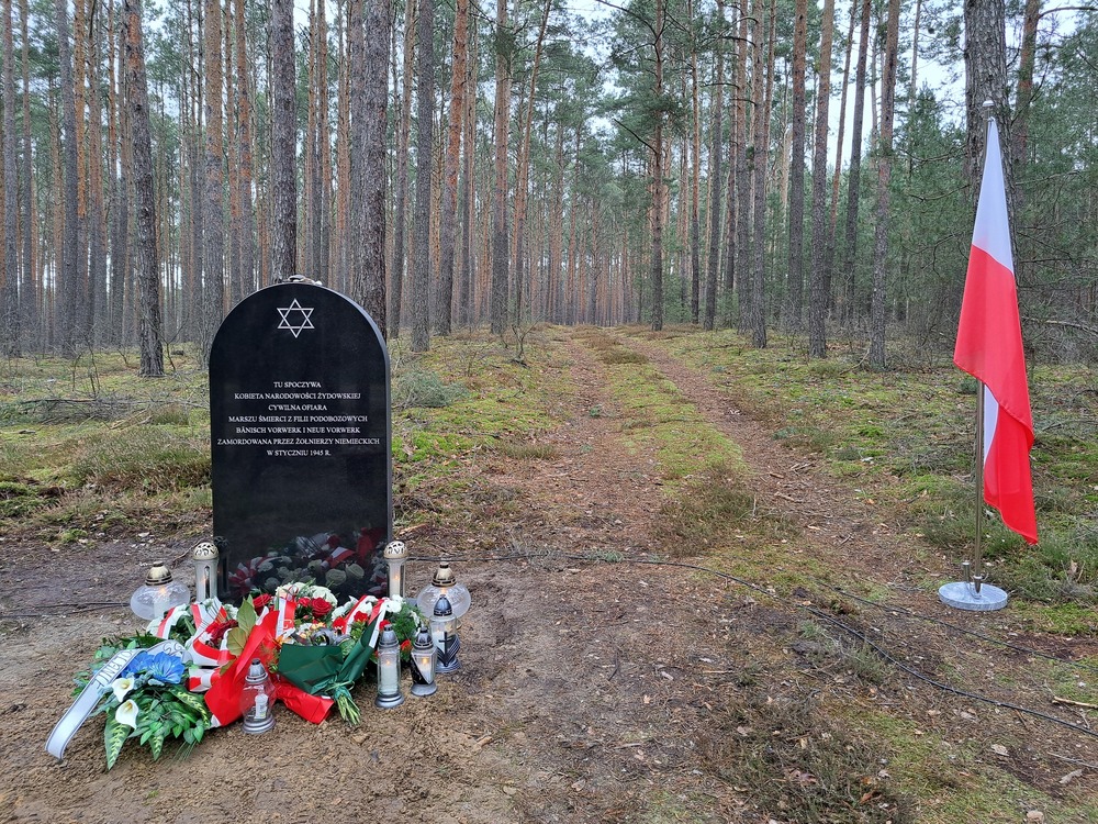 Upamiętniliśmy ofiary Marszu Śmierci z niemieckiego obozu pracy przymusowej dla Żydów – Wielkopolska, 5 lutego 2025. Fot. Marta Sankiewicz (IPN)