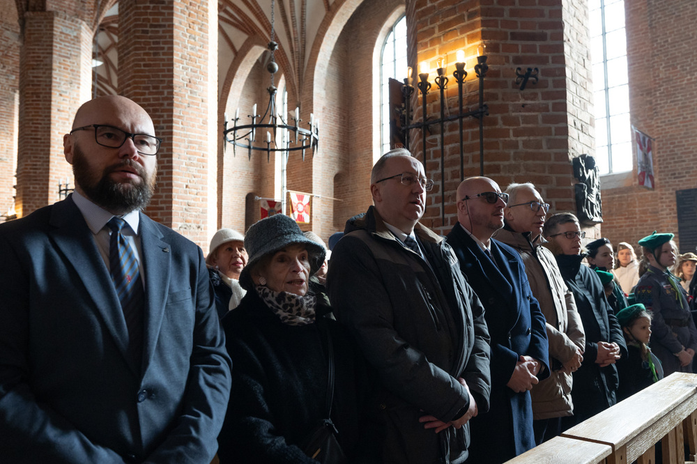 Uroczystość poświęcenia Krzyża Wołyńskiego – Gdańsk, 9 lutego 2025 r. Fot. Roman Jocher