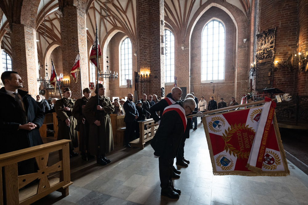 Uroczystość poświęcenia Krzyża Wołyńskiego – Gdańsk, 9 lutego 2025 r. Fot. Roman Jocher