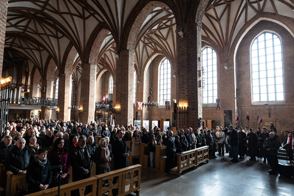 Uroczystość poświęcenia Krzyża Wołyńskiego – Gdańsk, 9 lutego 2025 r. Fot. Roman Jocher