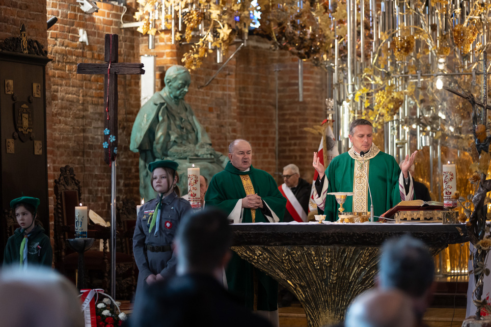 Uroczystość poświęcenia Krzyża Wołyńskiego – Gdańsk, 9 lutego 2025 r. Fot. Roman Jocher