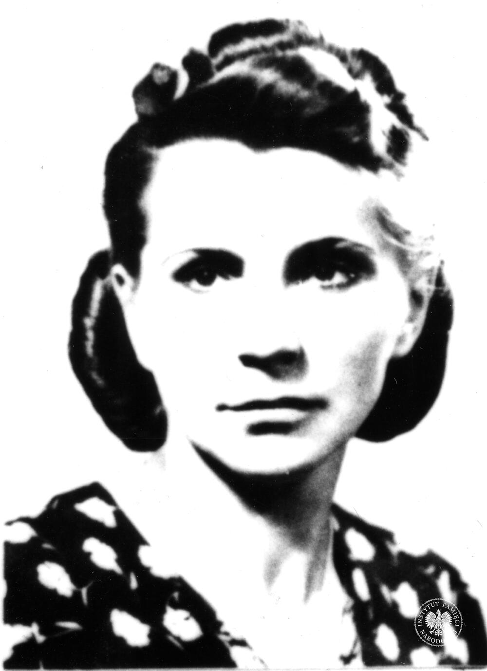 Euzebia Gradowska (ps. Magda) - żołnierz ZWZAK, łączniczka i kolporterka prasy podziemnej, żona Mariana Gradowskiego, fot. AIPN, sygn. IPNLd-20-1-9-13-1