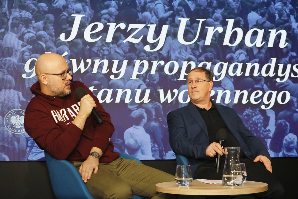 Spotkanie otwarte „Jerzy Urban – główny propagandysta stanu wojennego” z cyklu „Oblicza historii” – Warszawa, 11 lutego 2025. Fot. Piotr Życieński (IPN)
