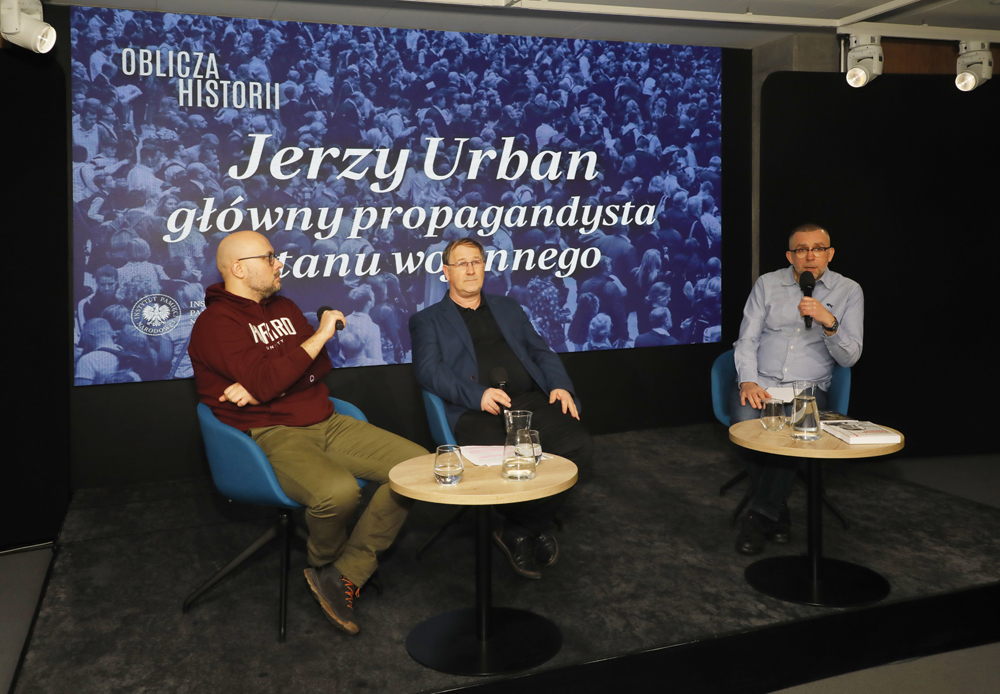Spotkanie otwarte „Jerzy Urban – główny propagandysta stanu wojennego” z cyklu „Oblicza historii” – Warszawa, 11 lutego 2025. Fot. Piotr Życieński (IPN)