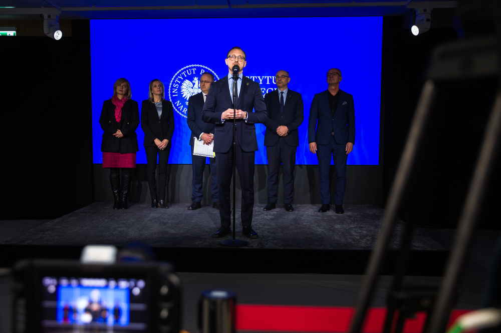 Konferencja prasowa kierownictwa Instytutu Pamięci Narodowej – Warszawa, 13 lutego 2025. Fot. Sławek Kasper (IPN)