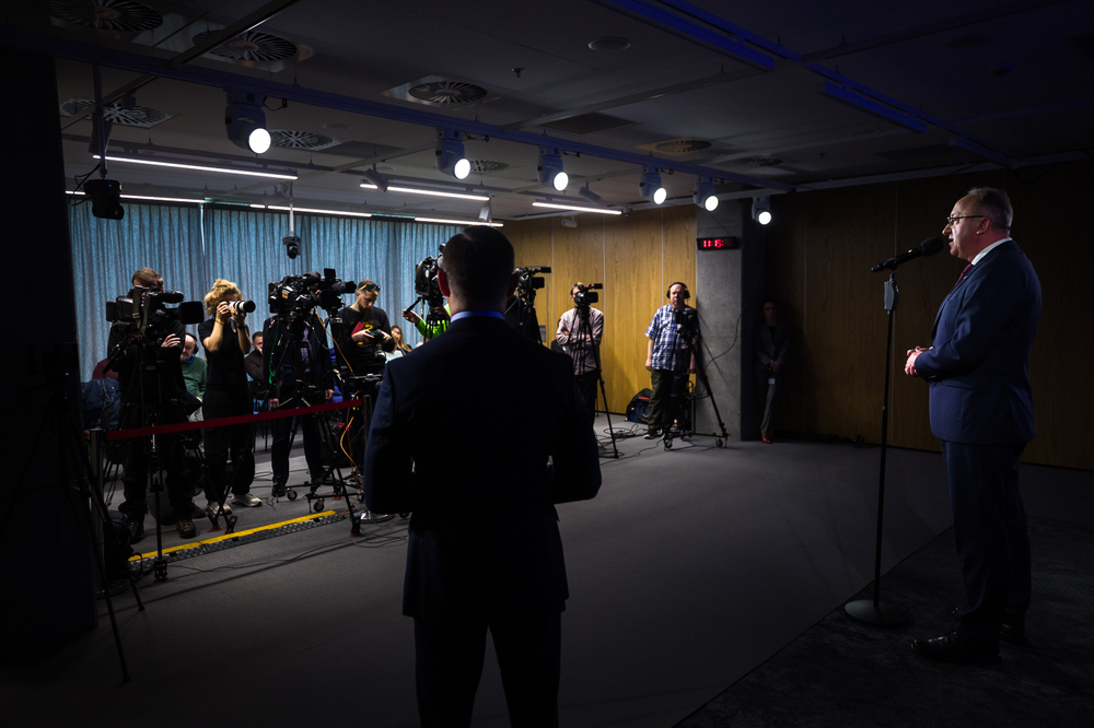 Konferencja prasowa kierownictwa Instytutu Pamięci Narodowej – Warszawa, 13 lutego 2025. Fot. Sławek Kasper (IPN)