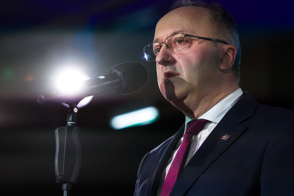 Konferencja prasowa kierownictwa Instytutu Pamięci Narodowej. Na zdj. dr hab. Karol Polejowski, zastępca prezesa IPN – Warszawa, 13 lutego 2025. Fot. Sławek Kasper (IPN)