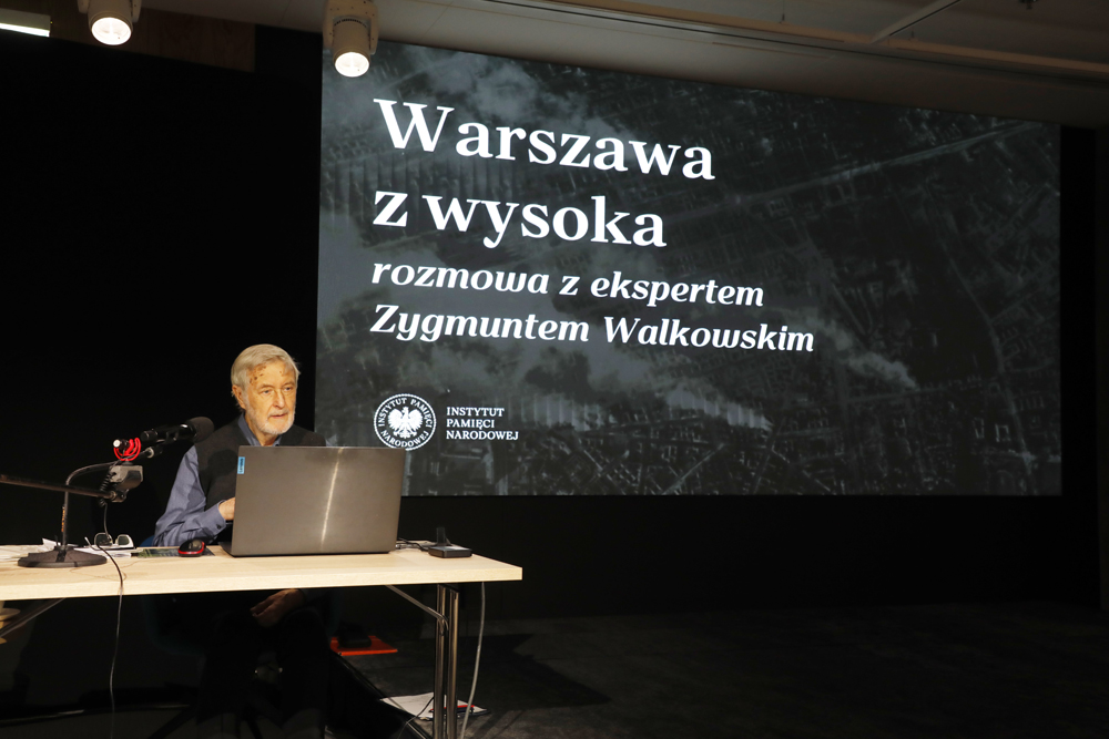 Spotkanie otwarte w ramach cyklu „Historia zapisana w fotografii” – „Warszawa z wysoka” – Warszawa, 13 lutego 2025. Fot. Piotr Życieński (IPN)