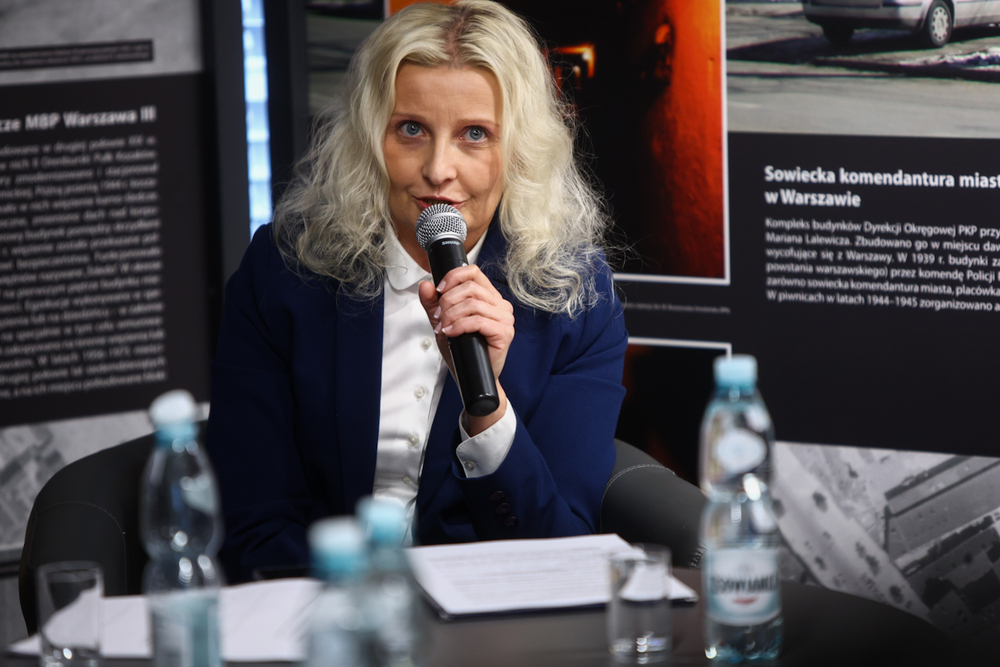 5 lat działalności Izby Pamięci Strzelecka 8. Na zdj. dr Marta Milewska, Izba Pamięci Strzelecka 8 – Warszawa, 27 lutego 2025. Fot. Sławek Kasper (IPN)