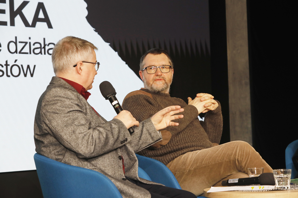 „Inżynieria strachu – bezpieka jako narzędzie działania komunistów” – spotkanie otwarte z cyklu „Filary systemu” – Warszawa, 25 lutego 2025. Fot. Piotr Życieński (IPN)