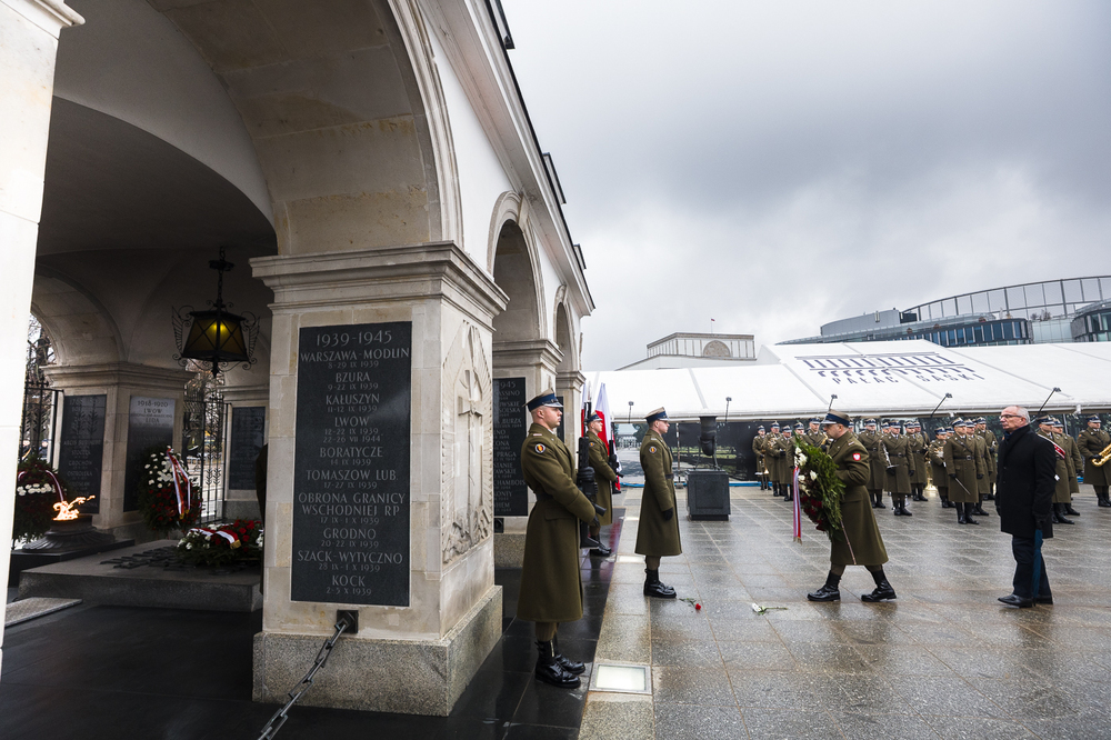 Oddaliśmy hołd ofiarom zbrodni w Hucie Pieniackiej – Warszawa, 28 lutego 2025. Fot. Sławek Kasper (IPN)