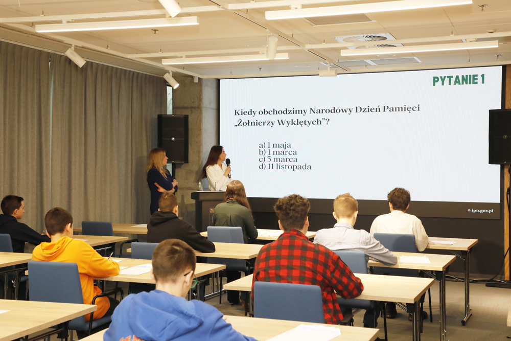 „Wielki test o Żołnierzach Niezłomnych” – Warszawa, 28 lutego 2025. Fot. Piotr Życieński (IPN)