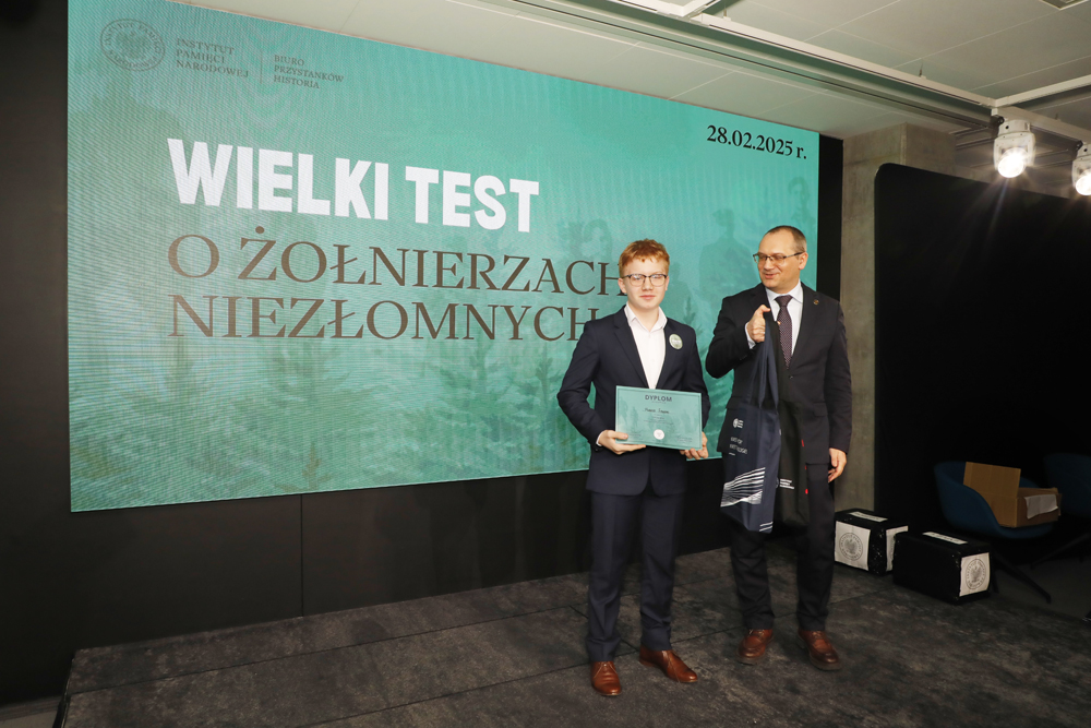 „Wielki test o Żołnierzach Niezłomnych” – Warszawa, 28 lutego 2025. Fot. Piotr Życieński (IPN)