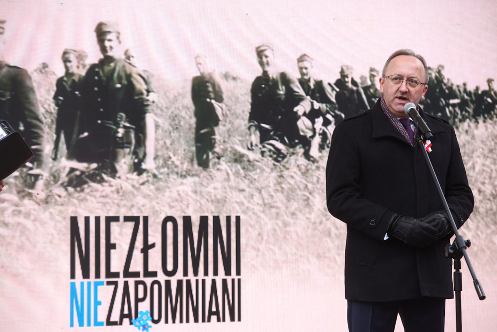 Obchody Narodowego Dnia Pamięci Żołnierzy Wyklętych w Muzeum Żołnierzy Wyklętych i Więźniów Politycznych PRL w Warszawie. Na zdj. dr hab. Karol Polejowski, zast. prezesa IPN – 1 marca 2025. Fot. Sławek Kasper (IPN)