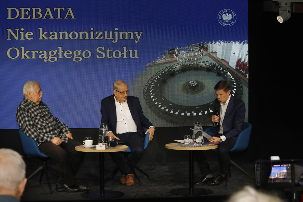 „Nie kanonizujmy Okrągłego Stołu” – dyskusja z ekspertami – Warszawa, 28 lutego 2025. Fot. Piotr Życieński (IPN)