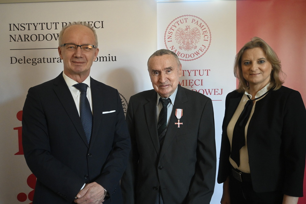 Mieczysław Długosz, działacz opozycji antykomunistycznej, odznaczony Krzyżem Wolności i Solidarności – Radom, 4 marca 2025. Fot. Michał Adamczyk (IPN)