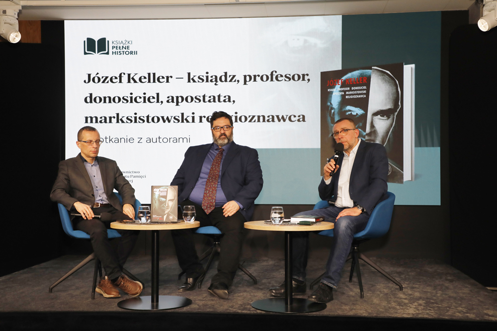 Spotkanie z Patrykiem Pleskotem i Rafałem Łatką z cyklu „Książki Pełne Historii” – Warszawa, 26 lutego 2025. Fot. Piotr Życieński (IPN)