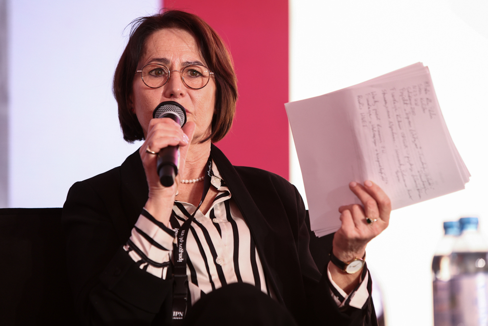 Rozpoczął się Kongres Pamięci Żołnierzy Wyklętych – Warszawa, 7 marca 2025. Na zdj. Teresa Brykczyńska. Fot. Sławek Kasper (IPN)