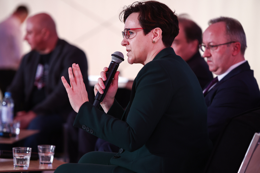 Rozpoczął się Kongres Pamięci Żołnierzy Wyklętych – Warszawa, 7 marca 2025. Na zdj. dyrektor Muzeum Żołnierzy Wyklętych i Więźniów Politycznych PRL Adrianna Garnik. Fot. Sławek Kasper (IPN)