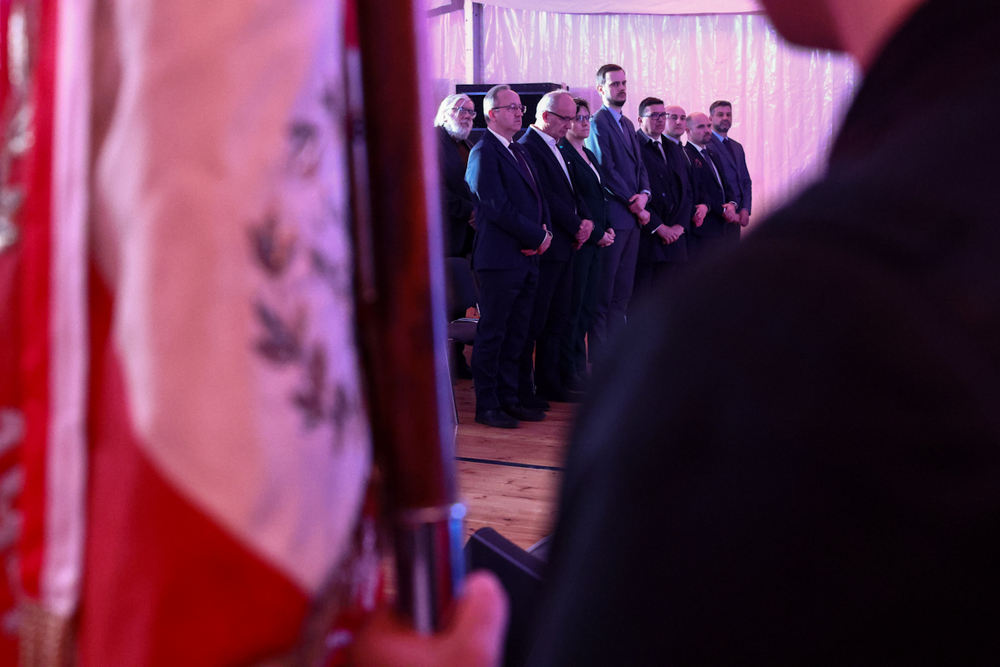 Oddaliśmy hołd mjr. Hieronimowi Dekutowskiemu podczas Kongresu Pamięci Żołnierzy Wyklętych – Warszawa 7 marca 2025. Fot. Sławek Kasper (IPN)