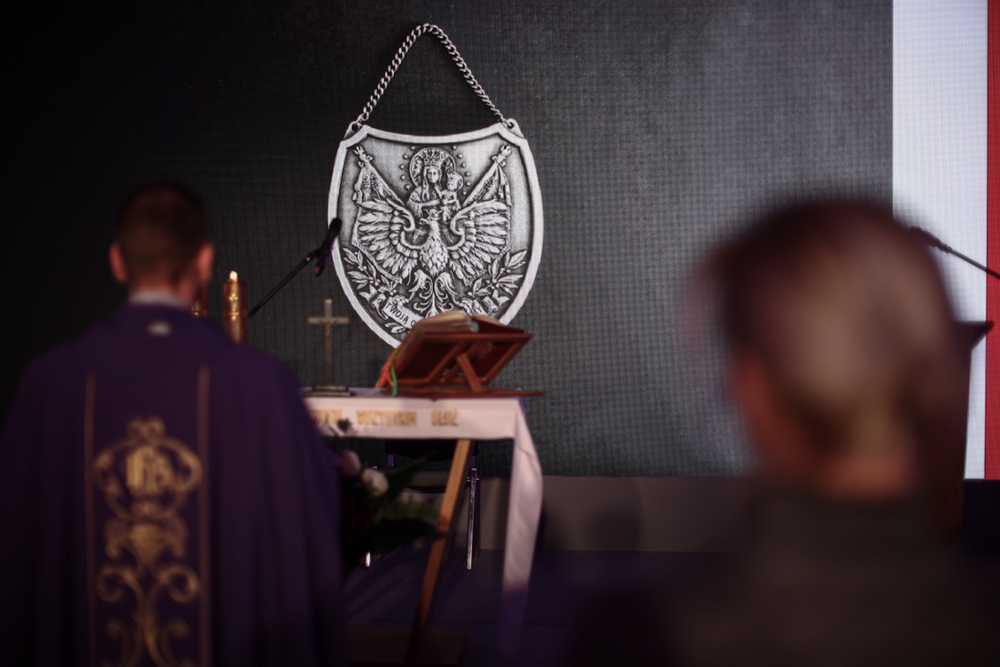 Oddaliśmy hołd mjr. Hieronimowi Dekutowskiemu podczas Kongresu Pamięci Żołnierzy Wyklętych – Warszawa 7 marca 2025. Fot. Sławek Kasper (IPN)