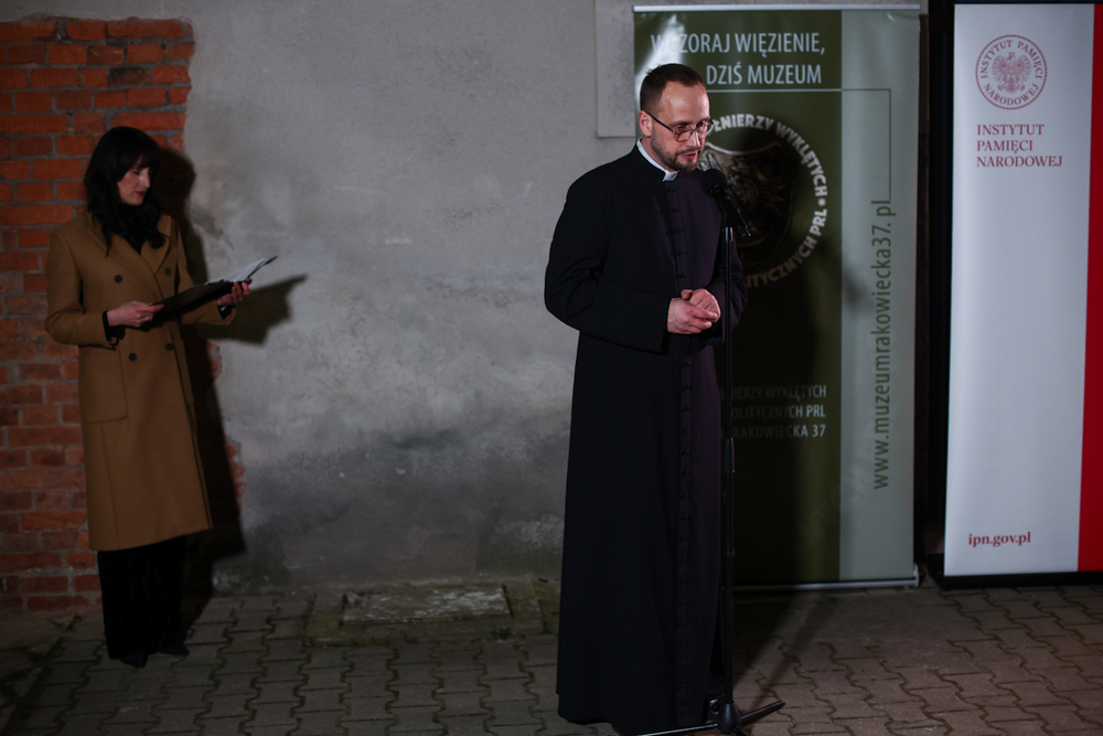 Oddaliśmy hołd mjr. Hieronimowi Dekutowskiemu podczas Kongresu Pamięci Żołnierzy Wyklętych – Warszawa 7 marca 2025. Fot. Sławek Kasper (IPN)