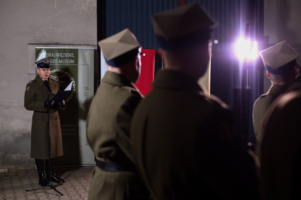 Oddaliśmy hołd mjr. Hieronimowi Dekutowskiemu podczas Kongresu Pamięci Żołnierzy Wyklętych – Warszawa 7 marca 2025. Fot. Sławek Kasper (IPN)