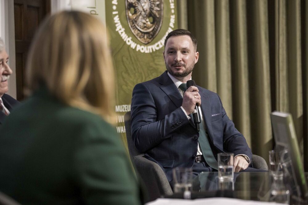 Dyskusja o książce „Stanisław Mierzwa (1905–1985)” – Warszawa, 11 marca 2025. Fot. Katarzyna Adamów (IPN)