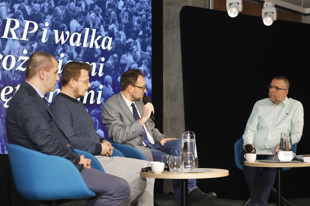 Spotkanie otwarte „Elity II RP i walka z zagrożeniami wewnętrznymi” z cyklu „Oblicza historii” – Warszawa, 11 marca 2025. Fot. Piotr Życieński (IPN)