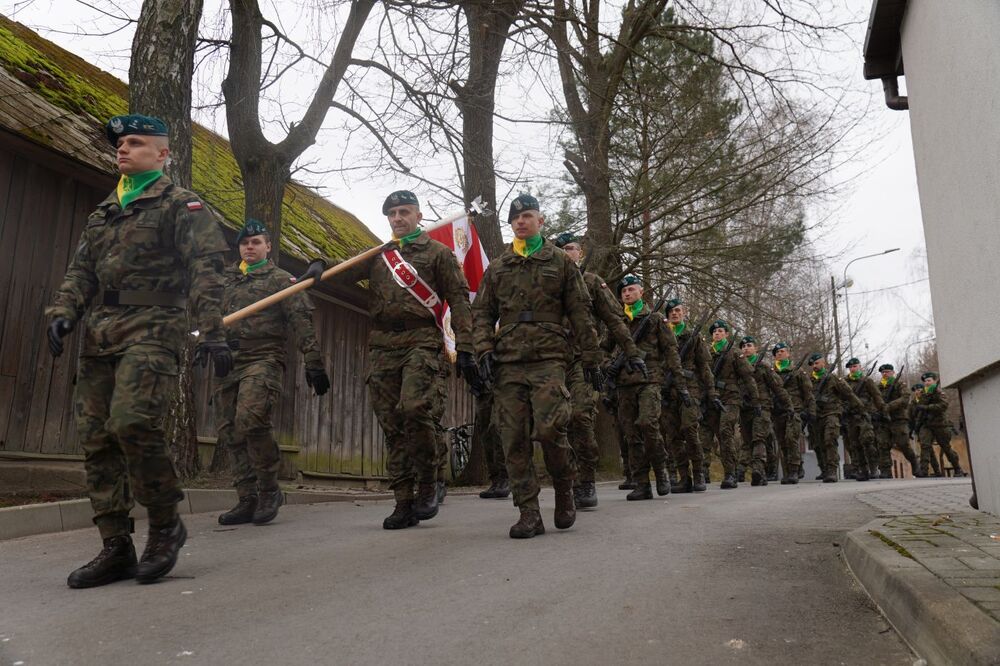 Uroczystości pogrzebowe śp. ppor. Ludwika Rogalskiego ps. „Szczepan”, „Kanciarz” – 14 marca 2025. Fot. Dominik Borek (IPN)
