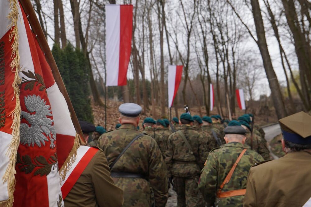 Uroczystości pogrzebowe śp. ppor. Ludwika Rogalskiego ps. „Szczepan”, „Kanciarz” – 14 marca 2025. Fot. Dominik Borek (IPN)