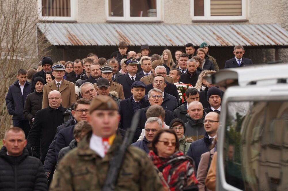 Uroczystości pogrzebowe śp. ppor. Ludwika Rogalskiego ps. „Szczepan”, „Kanciarz” – 14 marca 2025. Fot. Dominik Borek (IPN)