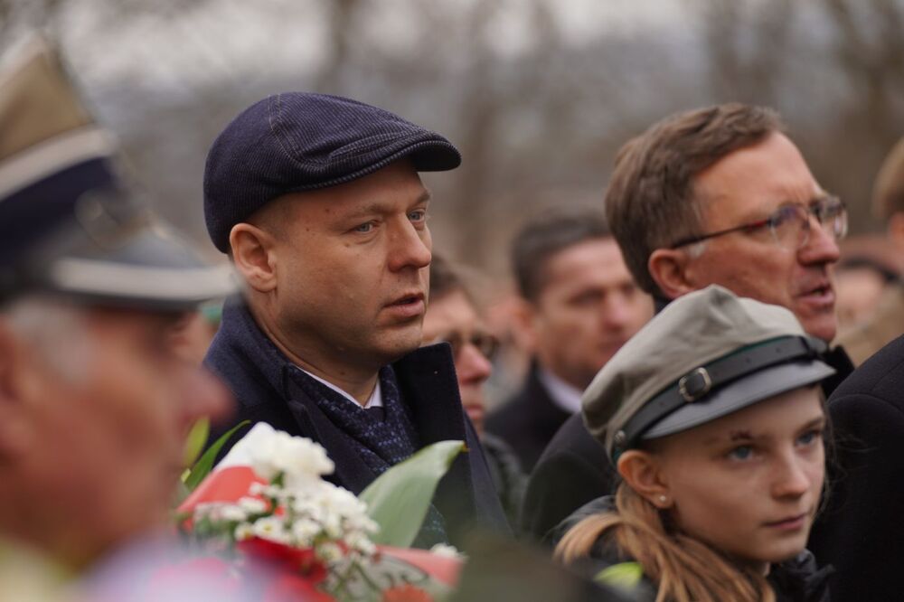 Uroczystości pogrzebowe śp. ppor. Ludwika Rogalskiego ps. „Szczepan”, „Kanciarz” – 14 marca 2025. Fot. Dominik Borek (IPN)