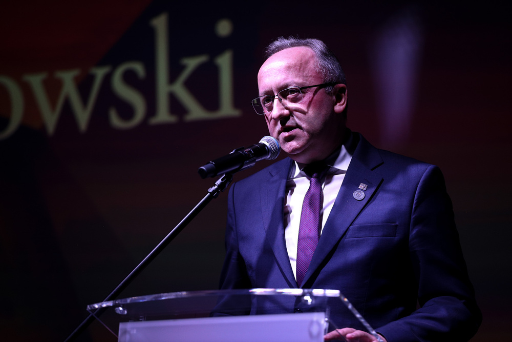 35 lat działalności Światowego Związku Żołnierzy Armii Krajowej. Na zdj. dr hab. Karol Polejowski, zastępca prezesa IPN – Ostrołęka, 14 marca 2025. Fot. Paula Prudziłowicz (IPN)