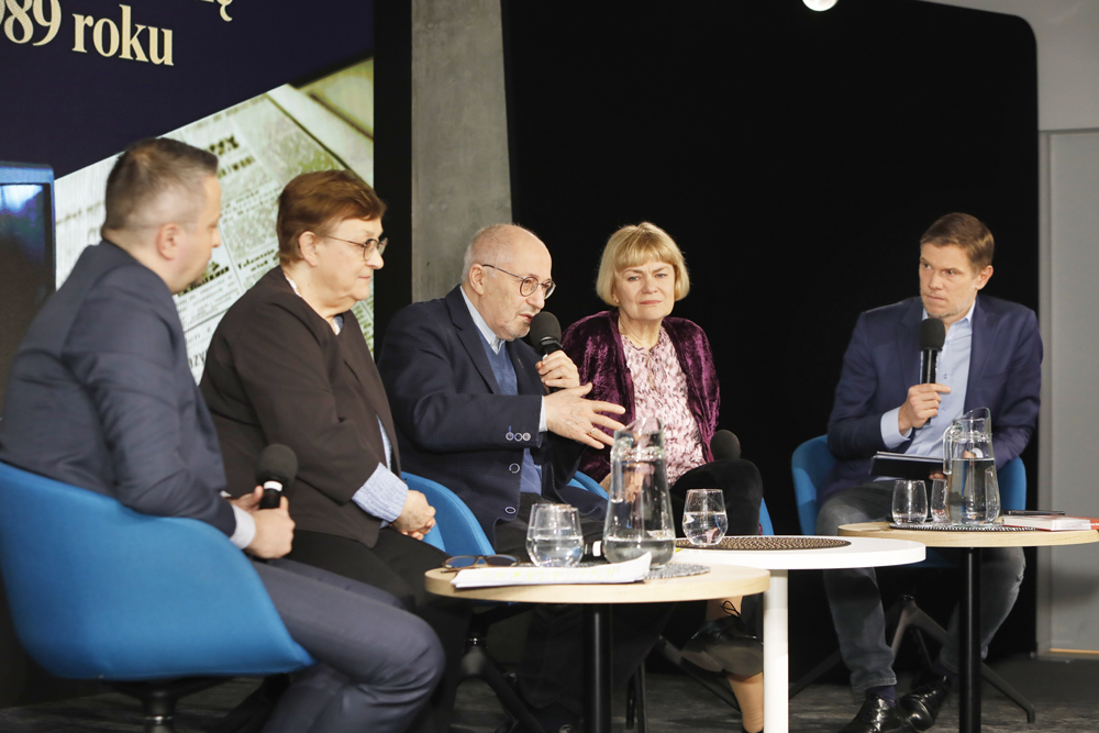 „Czwarta władza. Kształtowanie się rynku medialnego po 1989 roku". Dyskusja z ekspertami o mediach – 18 marca 2025. Fot. Piotr Życieński (IPN)