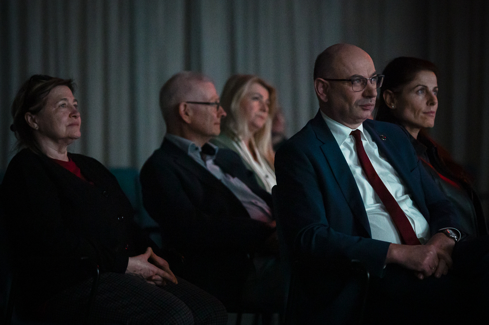 Spotkanie z dr. hab. Sebastianem Piątkowskim, autorem książki „W płomieniach zaś ciągle odzywały się jęki...” – Warszawa, 21 marca 2025. Fot. Sławek Kasper (IPN)