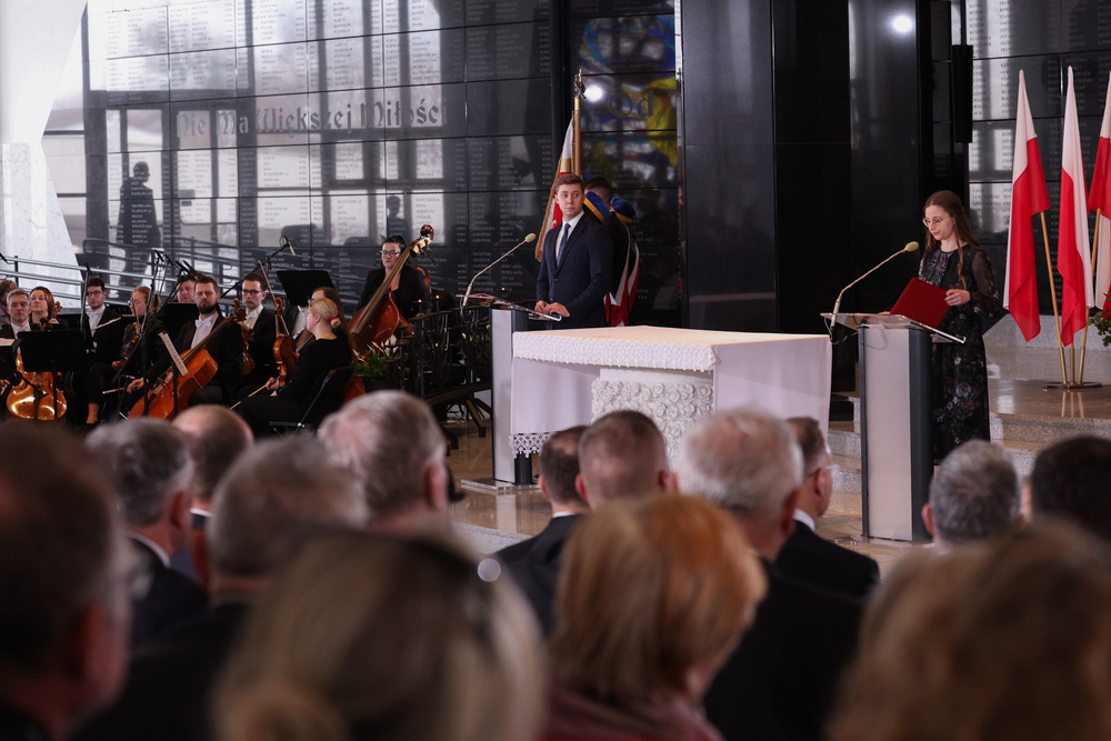 Oddaliśmy hołd Polakom ratującym Żydów – Toruń, 24 marca 2025. Fot. Mikołaj Bujak (IPN)