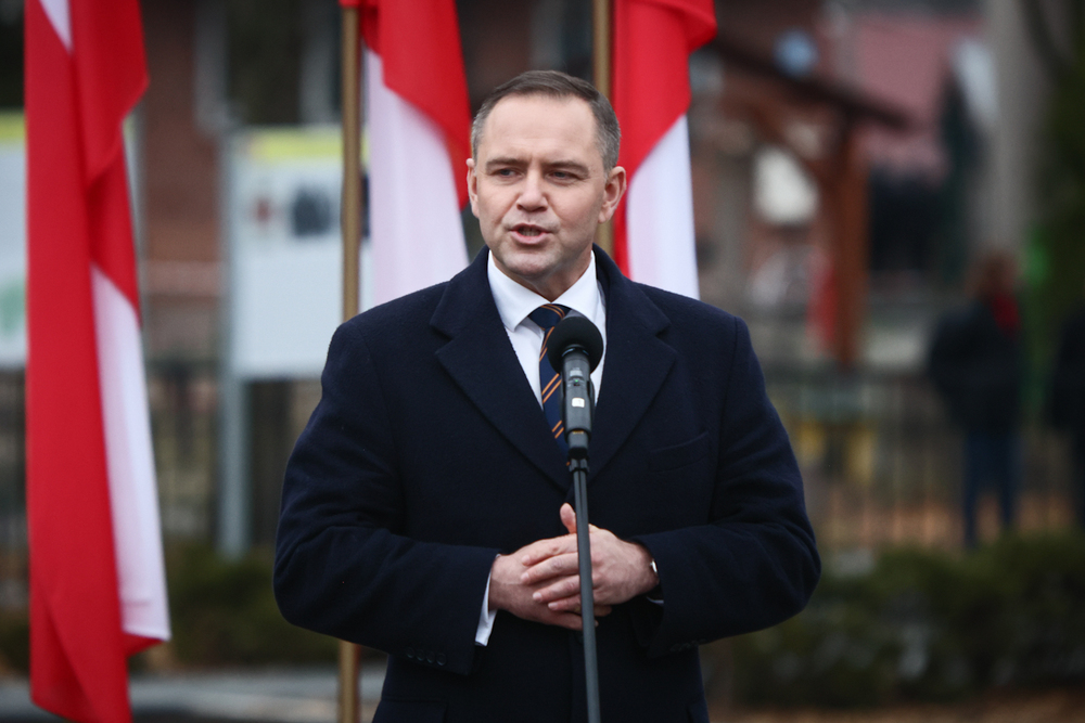 Uroczystość odsłonięcia pomnika poświęconego Polakom ratującym Żydów w czasie II wojny światowej, Ciepielów, 24 marca 2025 roku. Fot Sławomir Kasper (IPN)