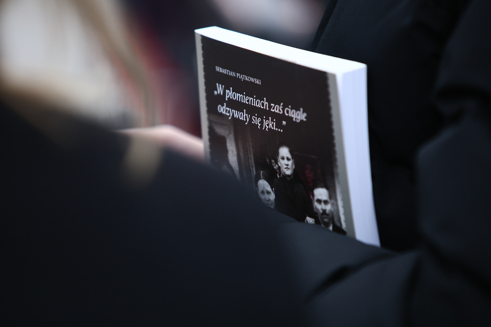 Uroczystość odsłonięcia pomnika poświęconego Polakom ratującym Żydów w czasie II wojny światowej, Ciepielów, 24 marca 2025 roku. Fot Sławomir Kasper (IPN)