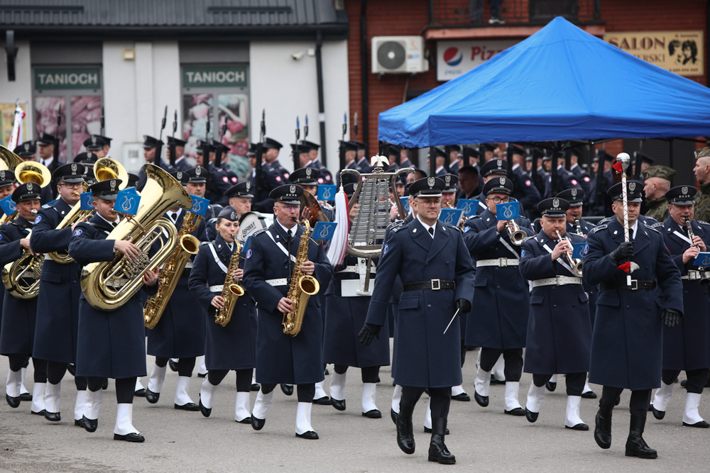 Uroczystość odsłonięcia pomnika poświęconego Polakom ratującym Żydów w czasie II wojny światowej, Ciepielów, 24 marca 2025 roku. Fot Sławomir Kasper (IPN)