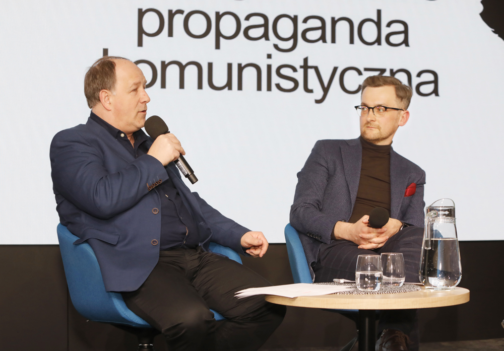 „Zakłamać rzeczywistość – propaganda komunistyczna” – spotkanie otwarte z cyklu „Filary systemu” – Warszawa, 25 marca 2025. Fot. Piotr Życieński (IPN)