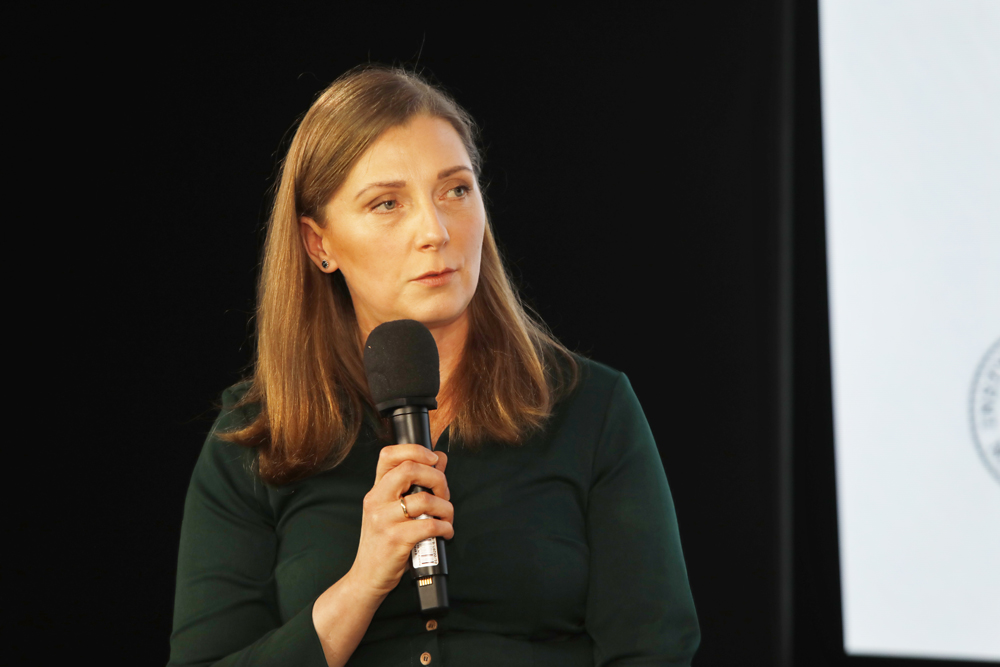 Spotkania z cyklu „Książki Pełne Historii”. Rozmowa o projekcie „Archiwum Polskich Losów”. Na zdj. Agnieszka Chrzanowska-Pietrzak – Warszawa, 26 marca 2025. Fot. Piotr Życieński (IPN)