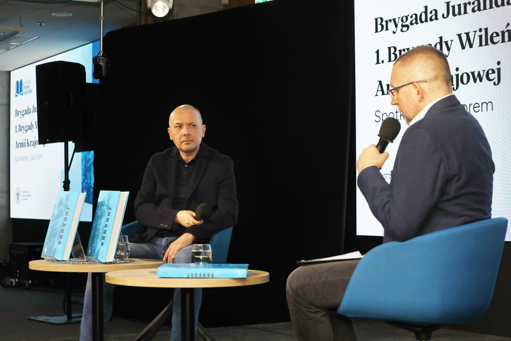 Spotkania z cyklu „Książki Pełne Historii”. Rozmowa z Tomaszem Balbusem – Warszawa, 26 marca 2025. Fot. Piotr Życieński (IPN)