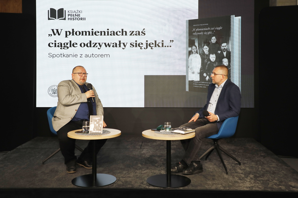 Spotkania z cyklu „Książki Pełne Historii”. Rozmowa z Sebastianem Piątkowskim – Warszawa, 26 marca 2025. Fot. Piotr Życieński (IPN)